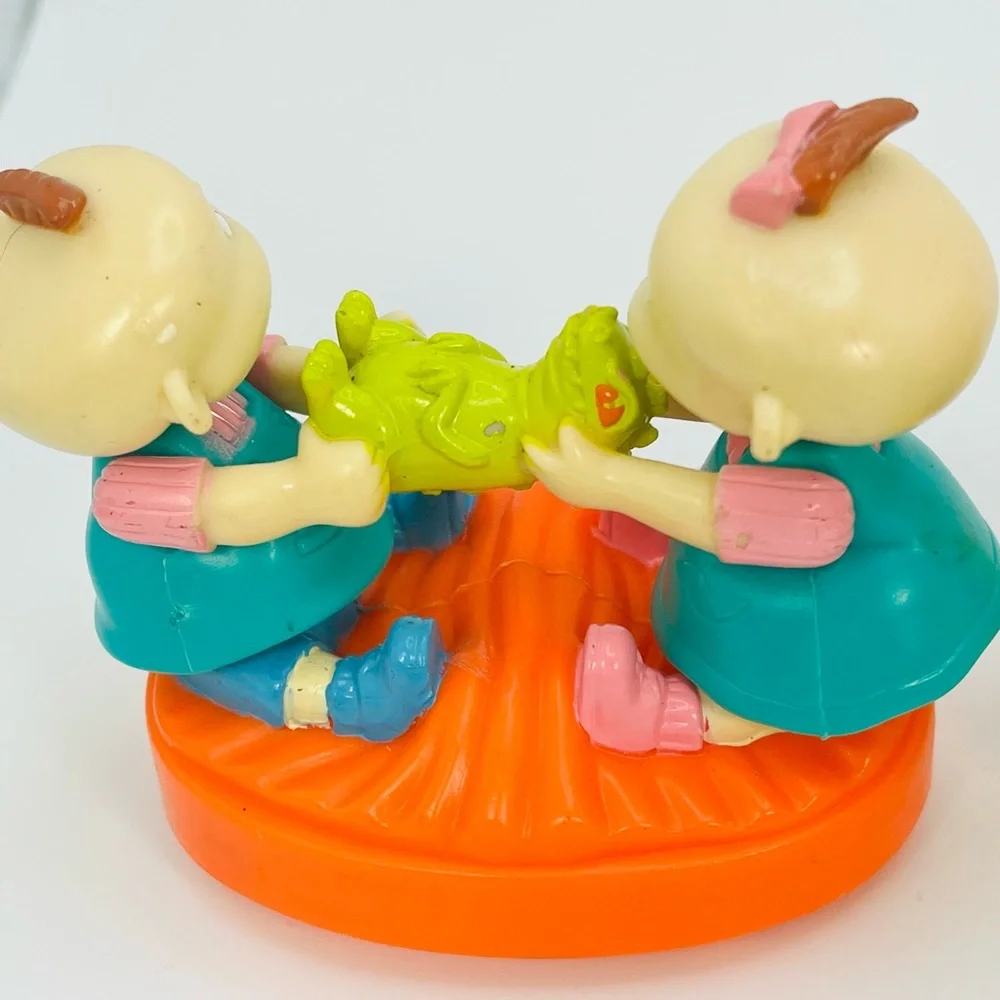 Rugrats Burger King Toys 1998 Lot Of 3 Phil Lil Chuckie Reptar Kids Meal VTG